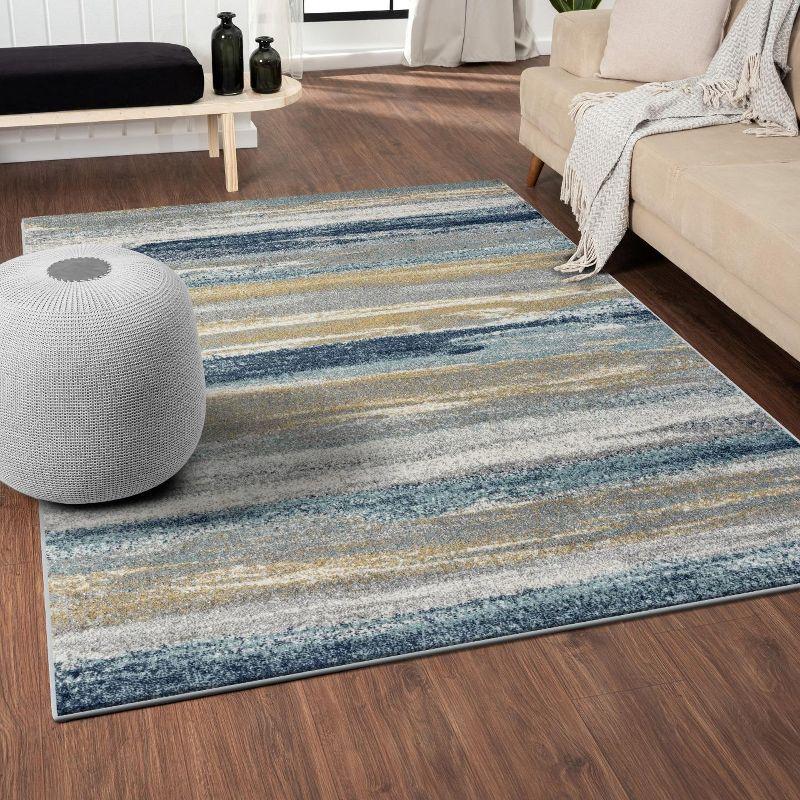 Luxe Weavers Abstract Stripe Area Rug