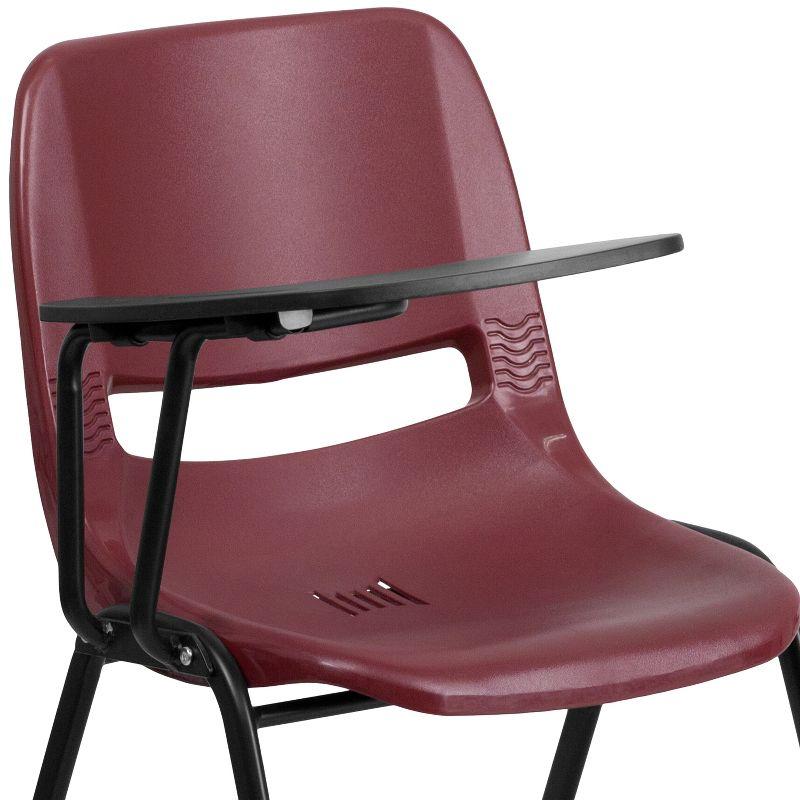 Westley Ergonomic Shell Chair with Right Handed Flip-Up Tablet Arm