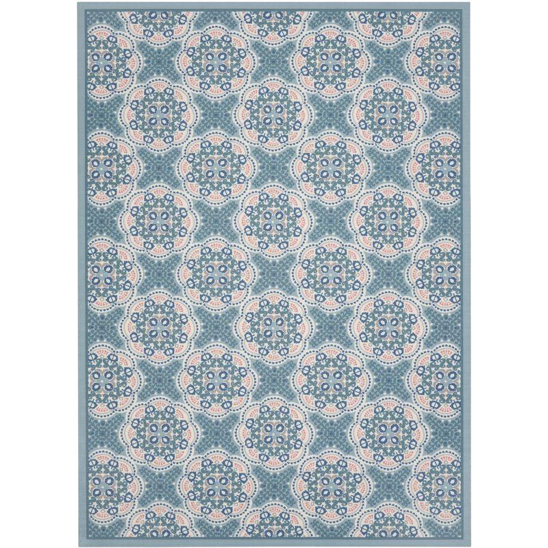 Waverly Sun N' Shade SND90 Indoor/outdoor Area Rug - Blue 7'9" x 10'10"