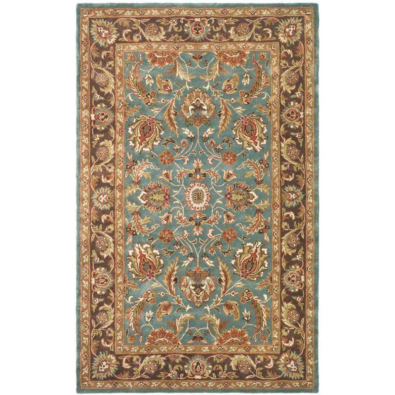 Heritage HG812 Hand Tufted Area Rug - Blue/Brown - 6'x9' - Safavieh.