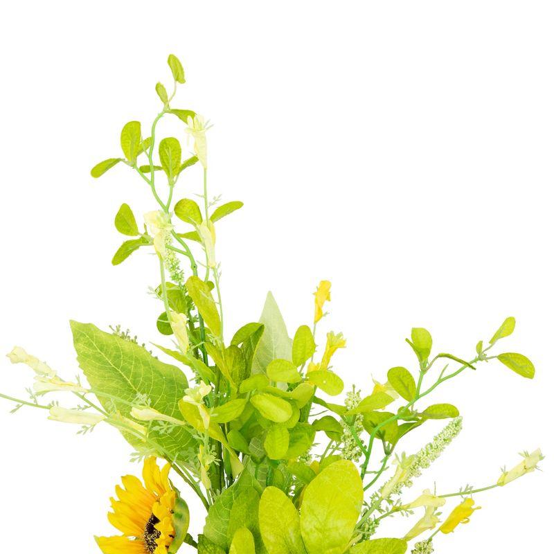 Allstate Floral Sunflower and Wildflower Artificial Floral Silk Spray - 33" - Yellow