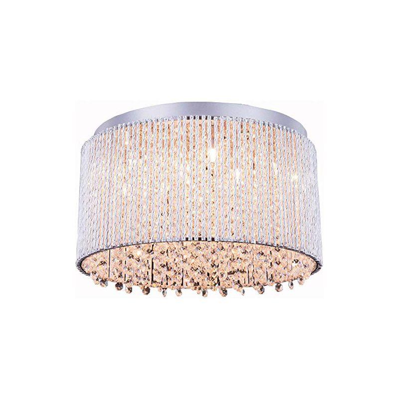 Elegant Lighting Influx 10 light Chrome Flush Mount Clear Royal Cut Crystal