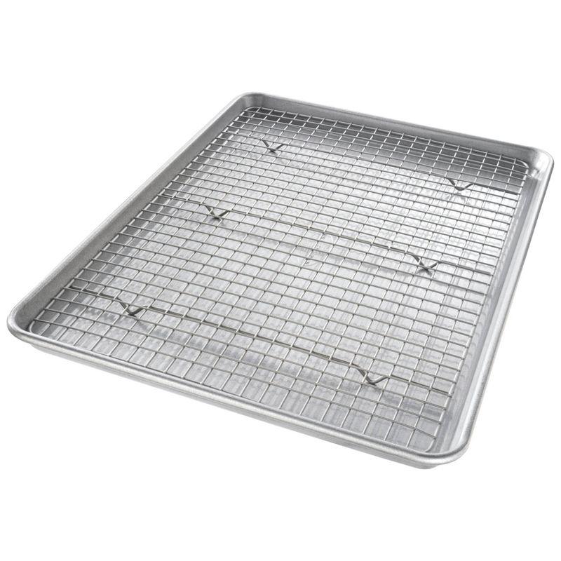 Nonstick Carbon Steel Half Sheet Pan with Rack Set