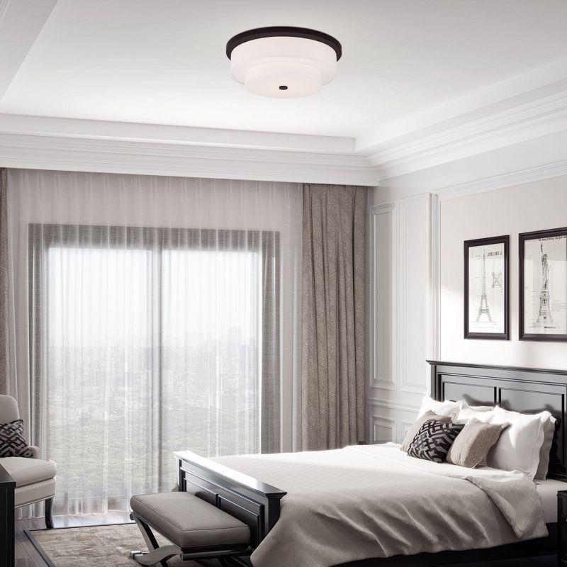 Livex Lighting Meridian 4 - Light Flush Mount in  Bronze