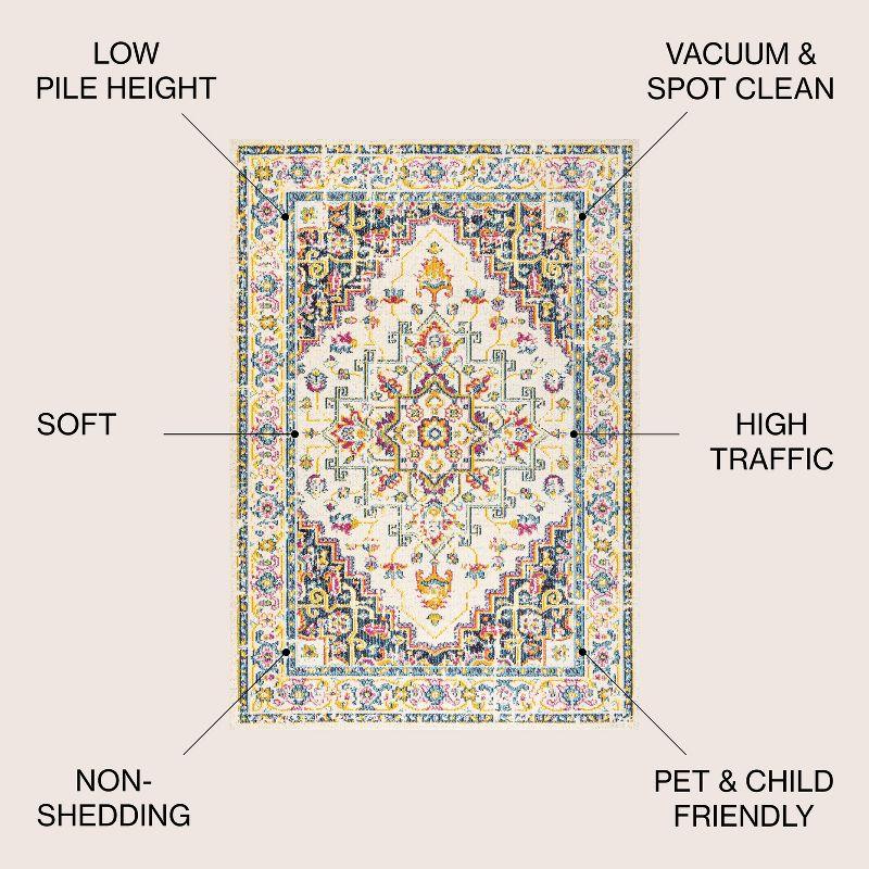 Brooklyn Geometric Medallion Area Rug  - JONATHAN Y