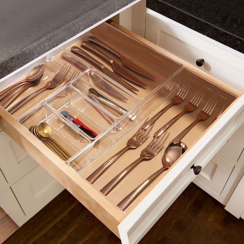 Sorbus 6-Piece Kitchen Drawer Organizer Set - Great Organization Solution for Any Kitchen Drawer - Store Utensils, Silverware, and More