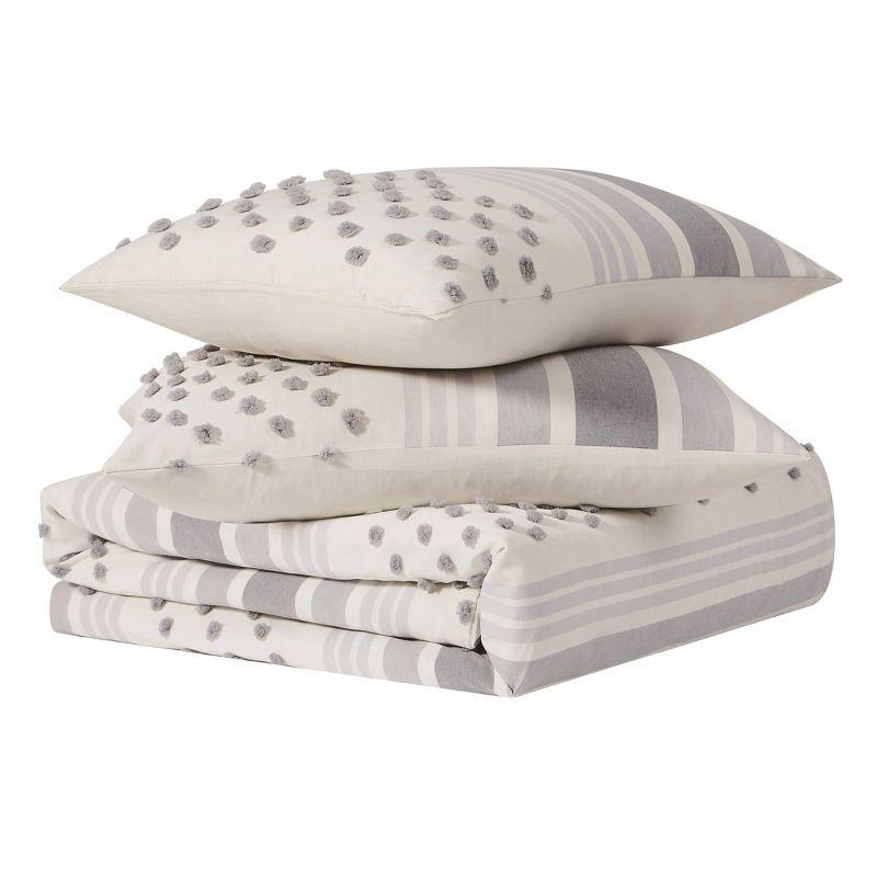 Brooklyn Loom Plain Weave Geometric Shapes Duvet Cover Set