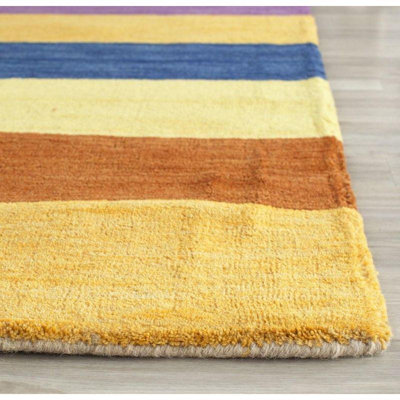 Multicolor Hand-Knotted Wool 8' x 10' Area Rug