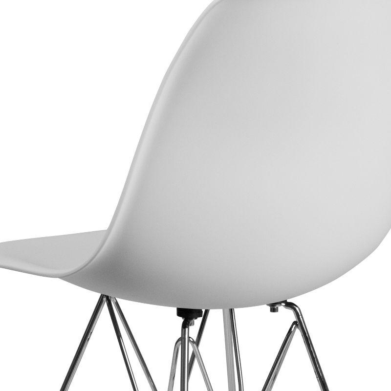 Flash Furniture Elon Series Plastic Chair with Chrome Base