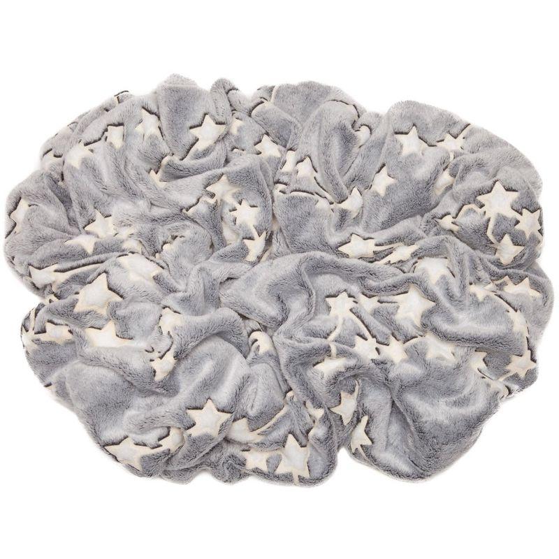 Chanasya Glow In the Dark Stars Gift Throw Blanket - (50x65 Inches) Gray