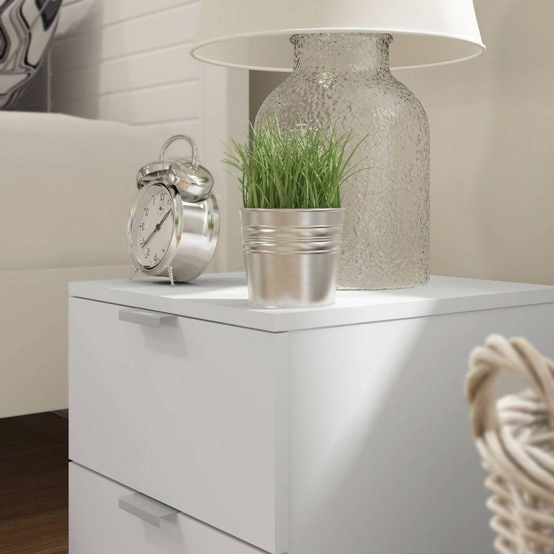 Delmar Wood 2 Drawer Nightstand Matte - Hillsdale Furniture