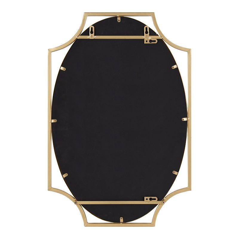 Kate and Laurel Rateau Scalloped Wall Mirror