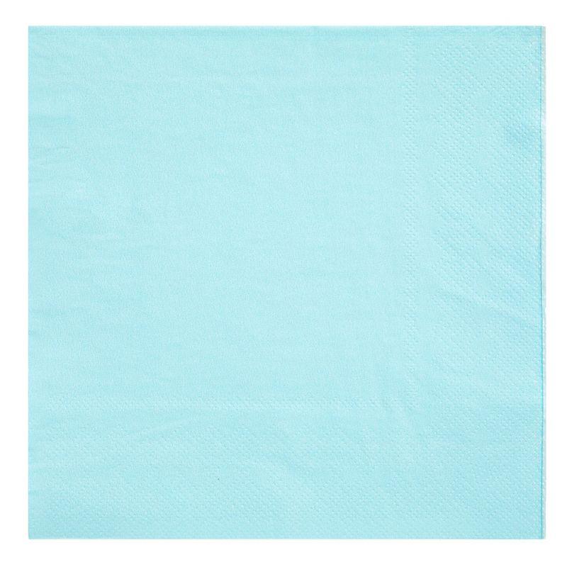 Juvale 72-Piece Light Blue Party Supplies, Paper Plates, Cups & Napkins for Baby Shower, Gender Reveal, Graduation, Serves 24
