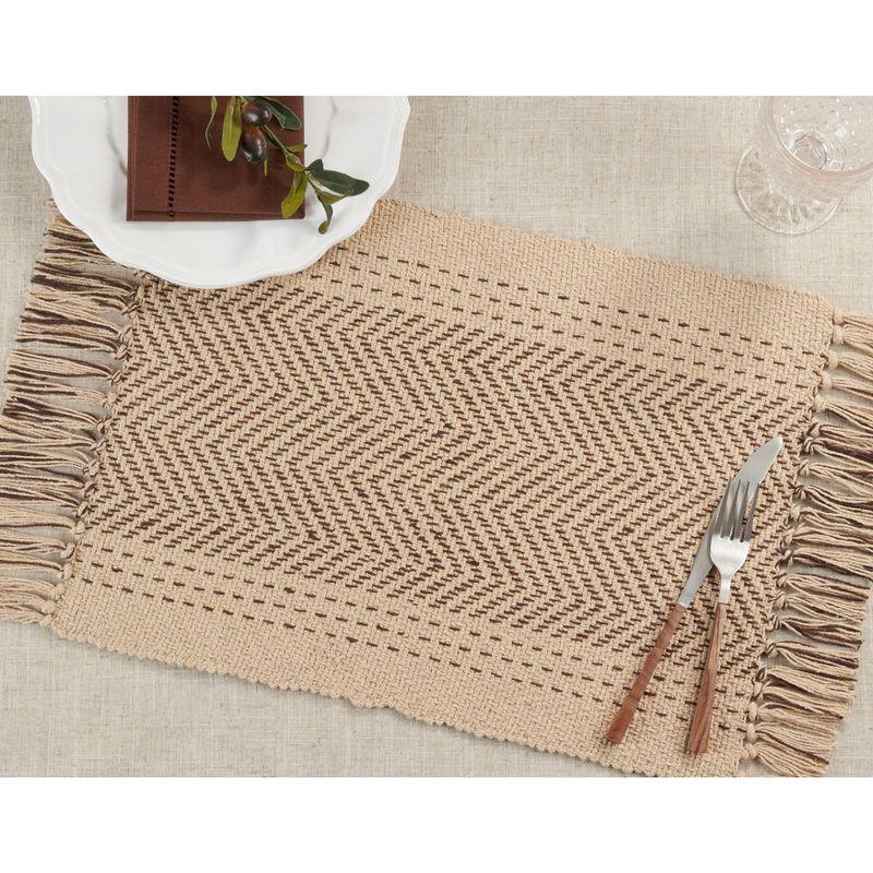 Saro Lifestyle Table Mats With Kantha Stitch Design (Set of 4)