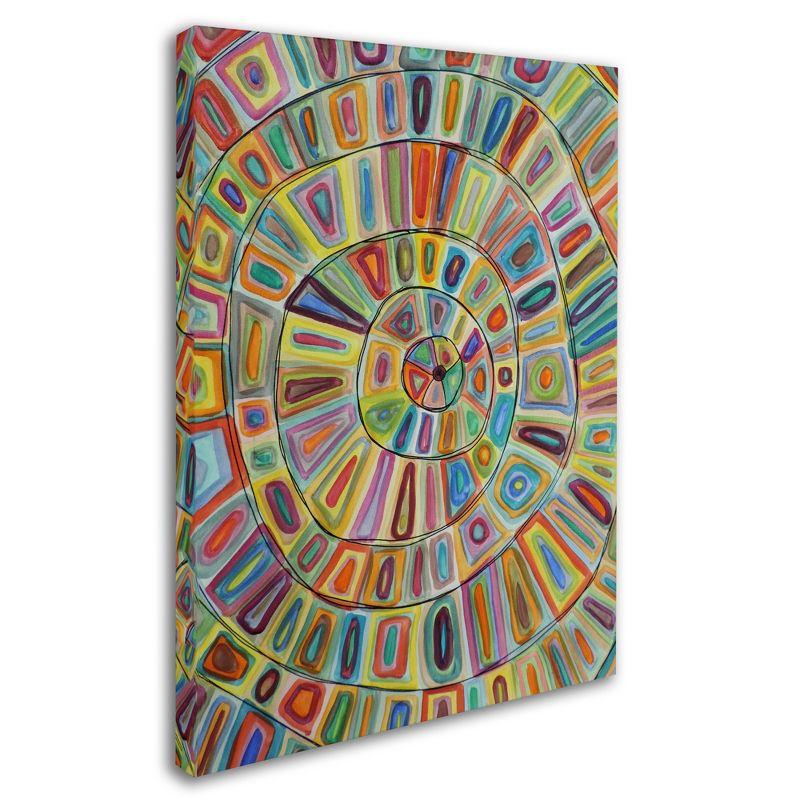 Ma Cible Multicolor Abstract Canvas Painting, 18" x 24"