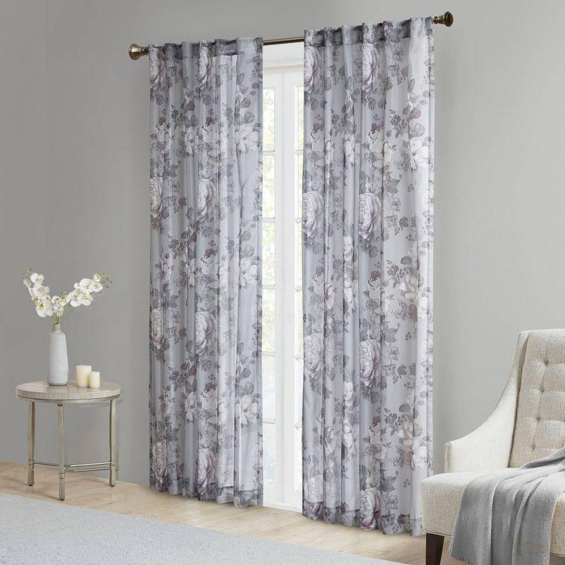 Madison Park Simone Marcus Sheer Curtain Panel