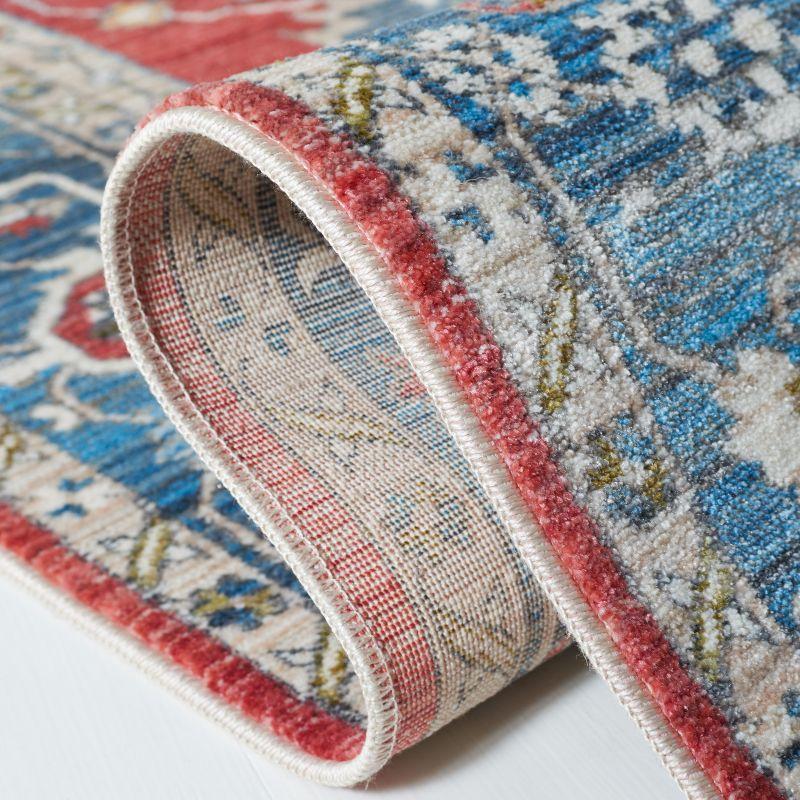 Vintage Persian VTP477 Power Loomed Area Rug - Red/Blue - 4'x6' - Safavieh.