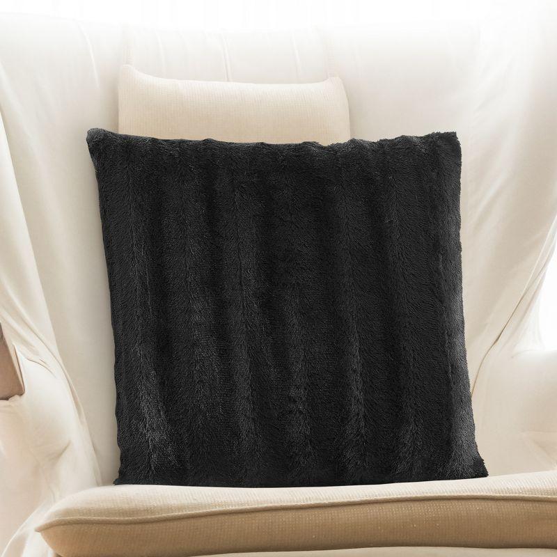 Cheer Collection Decorative Faux Fur Throw Pillow Cover (Pillowcase Only)