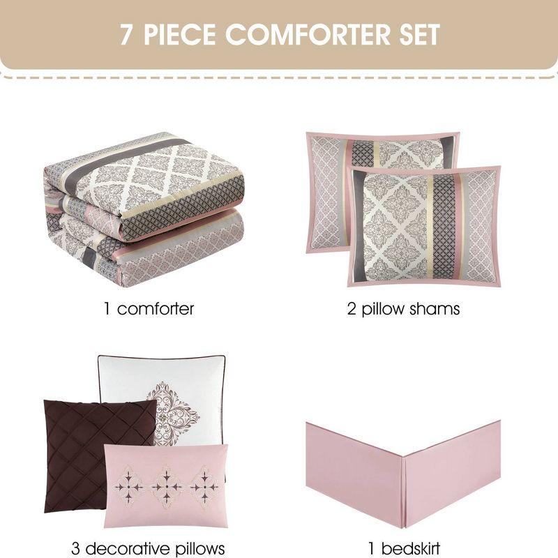 Tefia Karr Microfiber 7 Piece Comforter Set