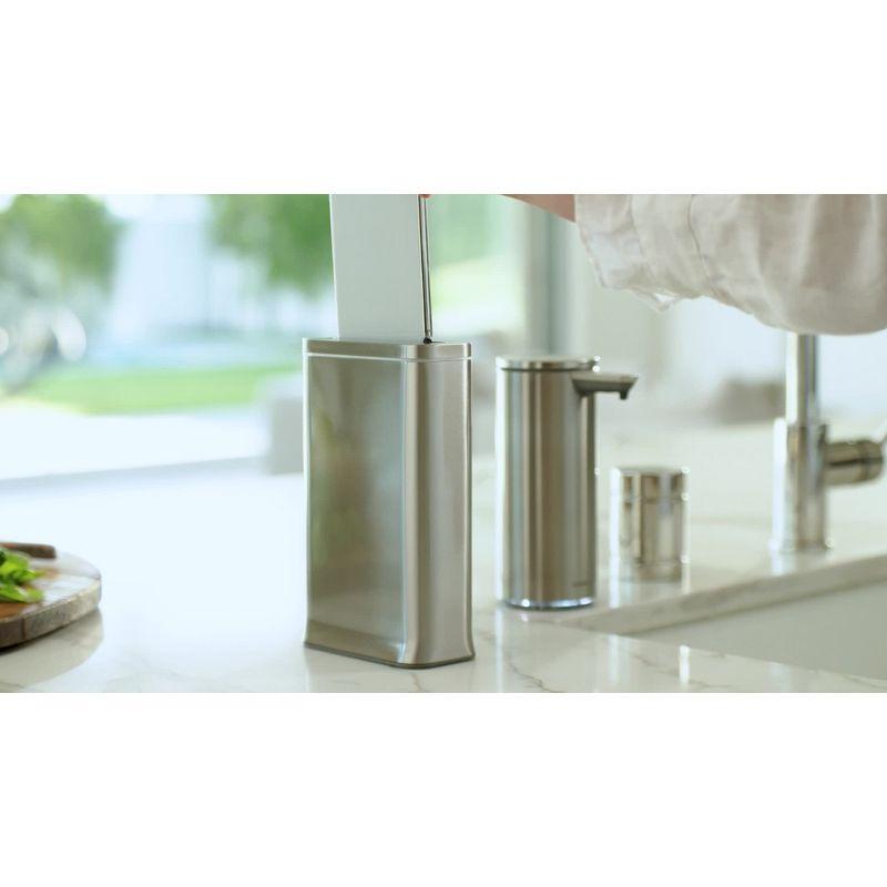 Brushed Stainless Steel UV-C Phone Sanitizer Station