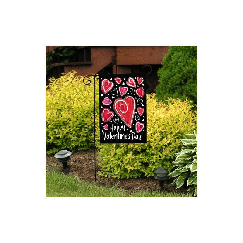 Briarwood Lane Valentine's Garden Flag 18x12.5 For Outdoor Valentine Heart Dance Garden Flag Flag For Valentine's Garden Flag Flags For Outside