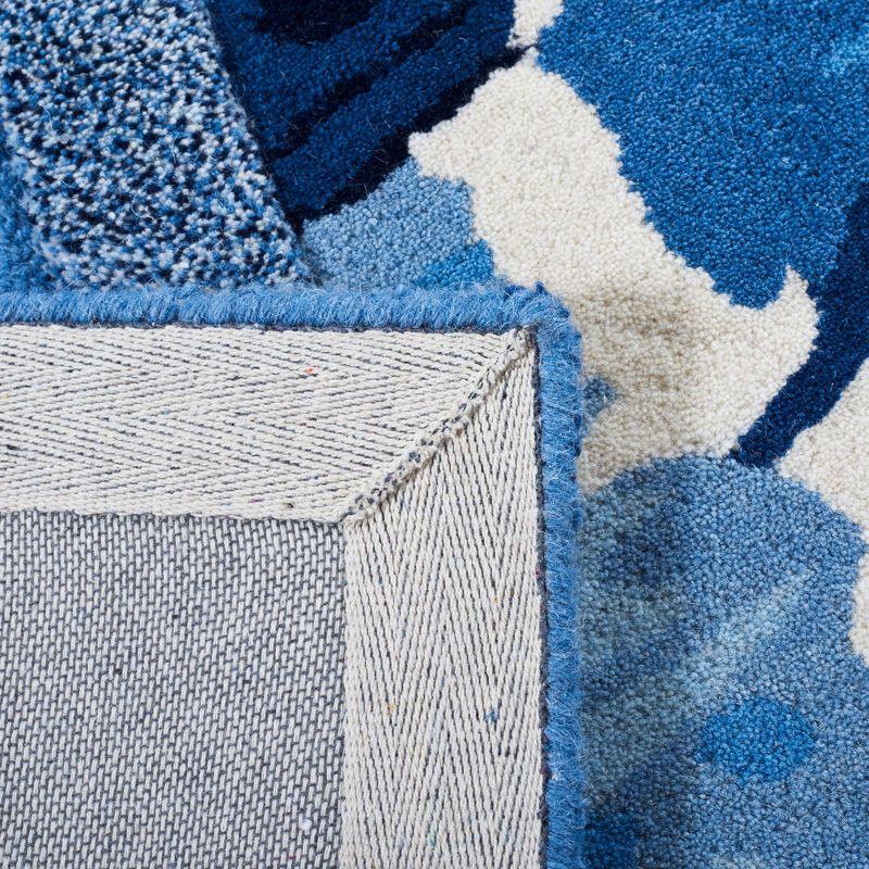 Fifth Avenue FTV127 Hand Tufted Indoor Area Rug - Blue/Ivory - 4'x6' - Safavieh