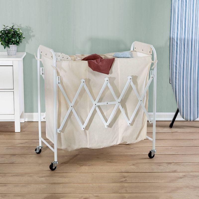 Accordion Triple Sorter Laundry Hamper