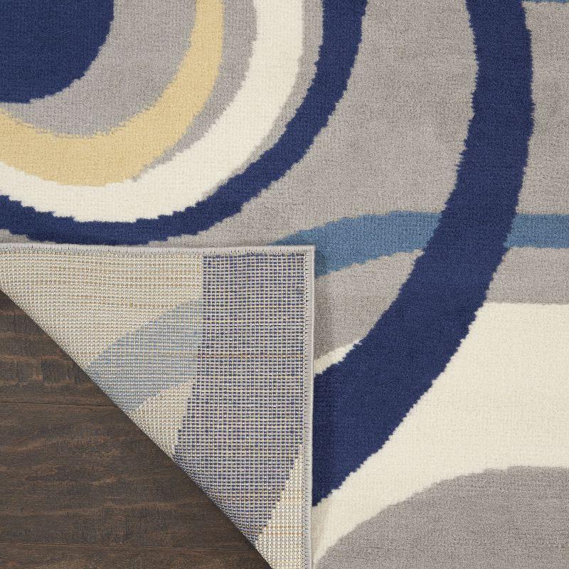 Nourison Grafix GRF21 Indoor only Area Rug - Grey 6' x 9'