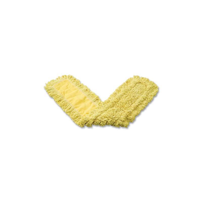 Rubbermaid Commercial Trapper Commercial Dust Mop, Looped-end Launderable, 5" x 48", Yellow