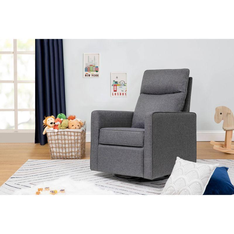 Gabby Pillowback Swivel Glider