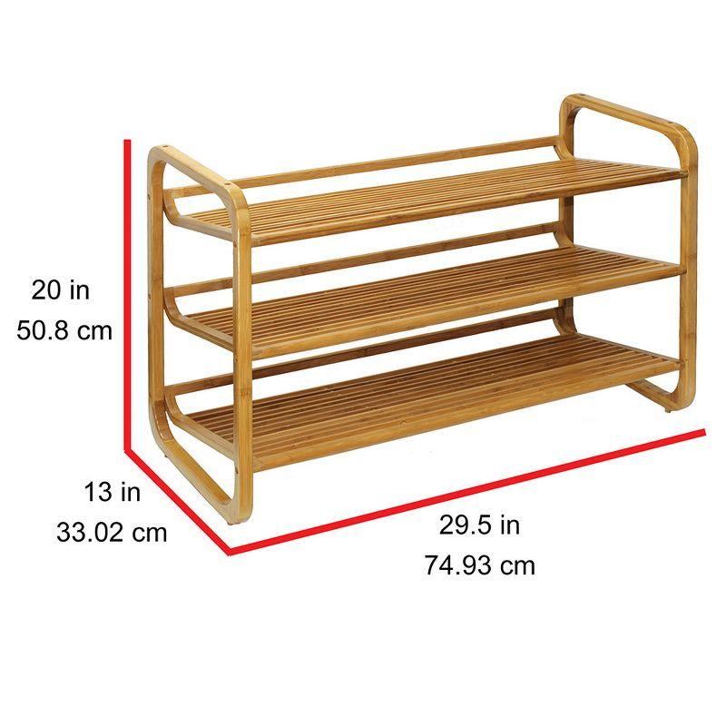 Oceanstar 3 Tier  Shoe Rack