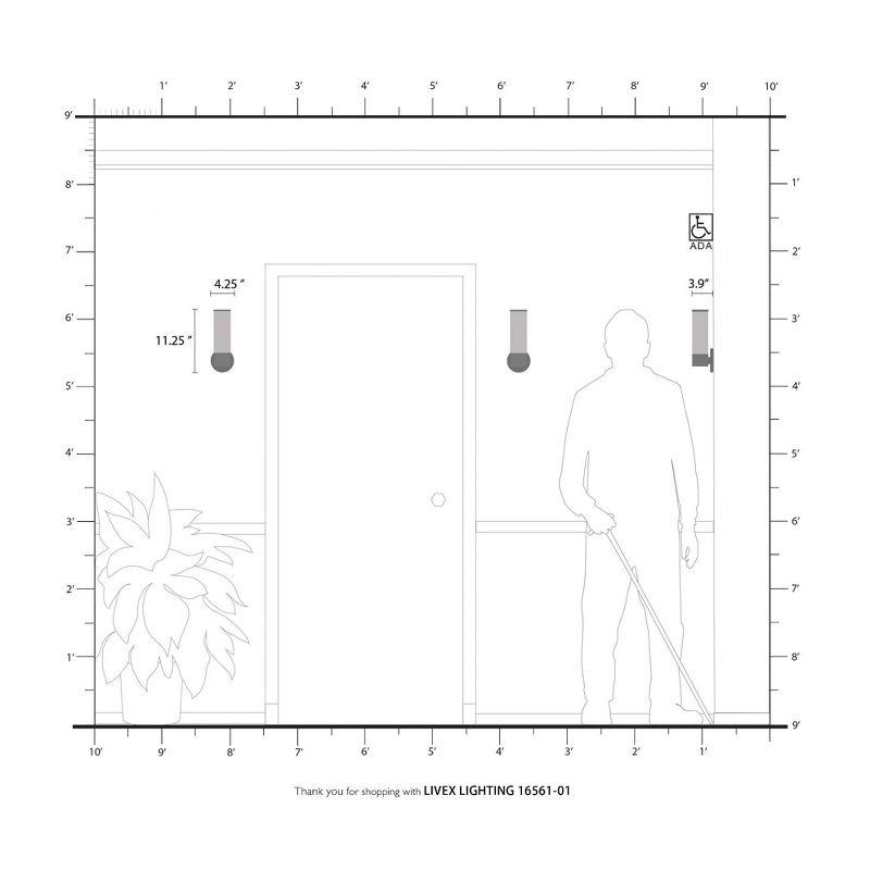 Livex Lighting Lindale 1 - Light Sconce in  Antique Brass