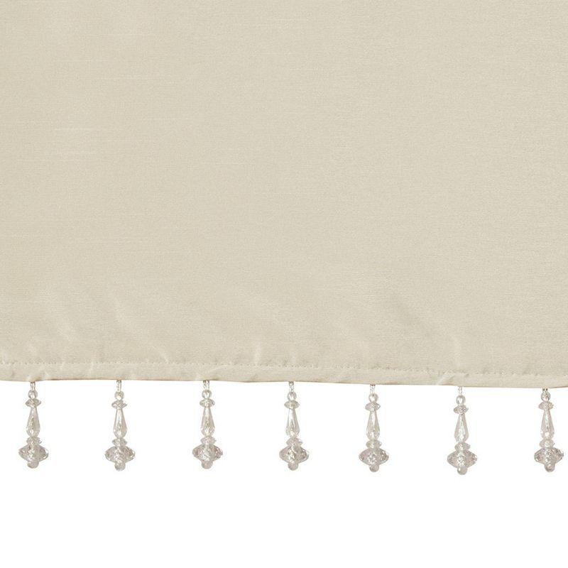 Emilia Lightweight Faux Silk Valance with Beads