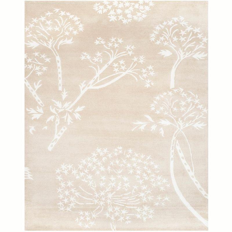 Sand and Ivory Hand-Tufted Wool 8' x 10' Area Rug