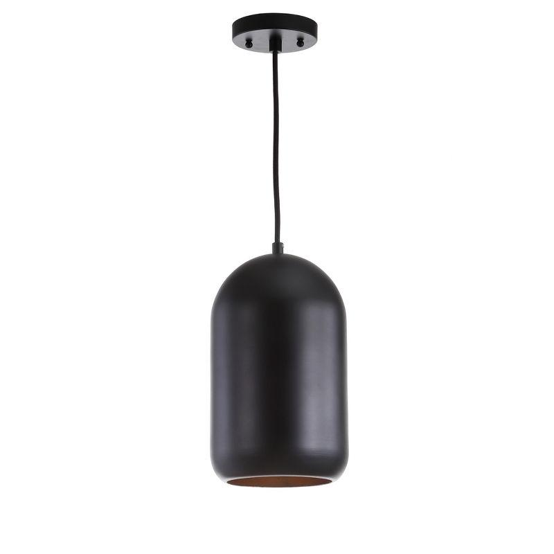 Carisir 7" Contemporary Modern Pendant in Painted Black