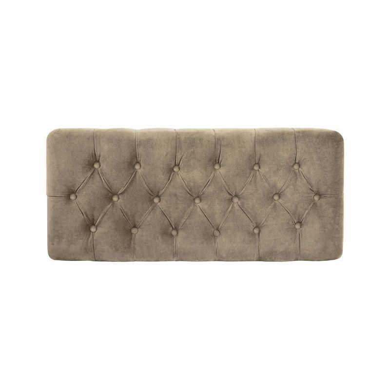 HomePop Velvet Upholstered Storage Bench
