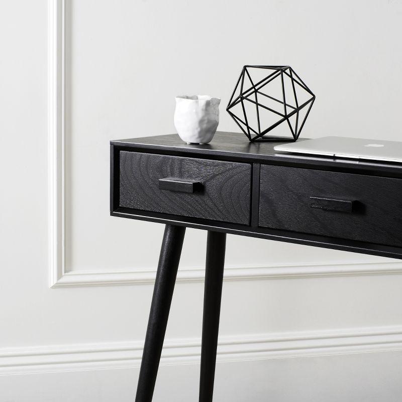 Albus 3 Drawer Console Table - CNS5701D - Black - Safavieh