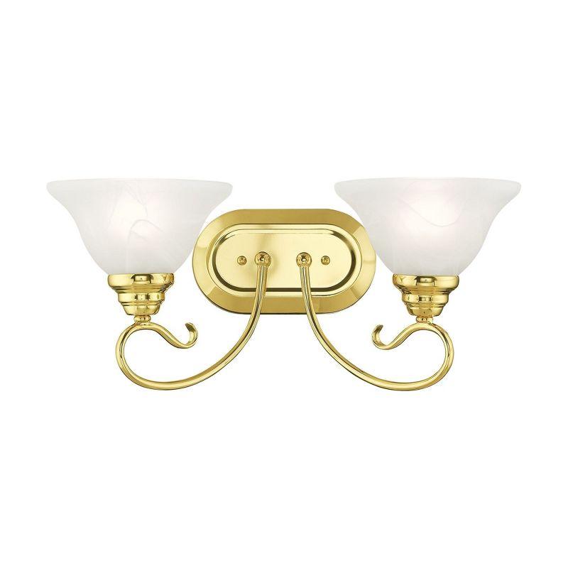 Livex Lighting Coronado 2 - Light Vanity in  Polished Brass