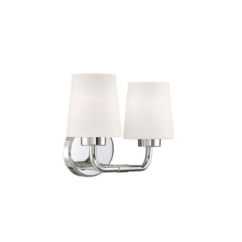 Savoy House Capra 2 - Light Vanity in  Polished Nickel