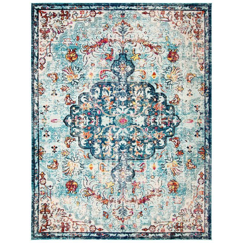 Madison MAD447 Power Loomed Indoor Area Rug - Navy/Light Blue - 9'x12' - Safavieh