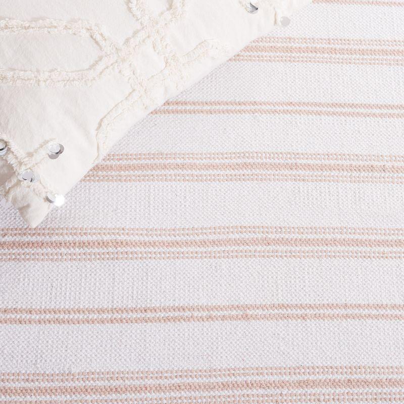 Montauk MTK708 Hand Woven, Flat Weave Indoor Accent Rug - Pink/Ivory - 3'x5' - Safavieh
