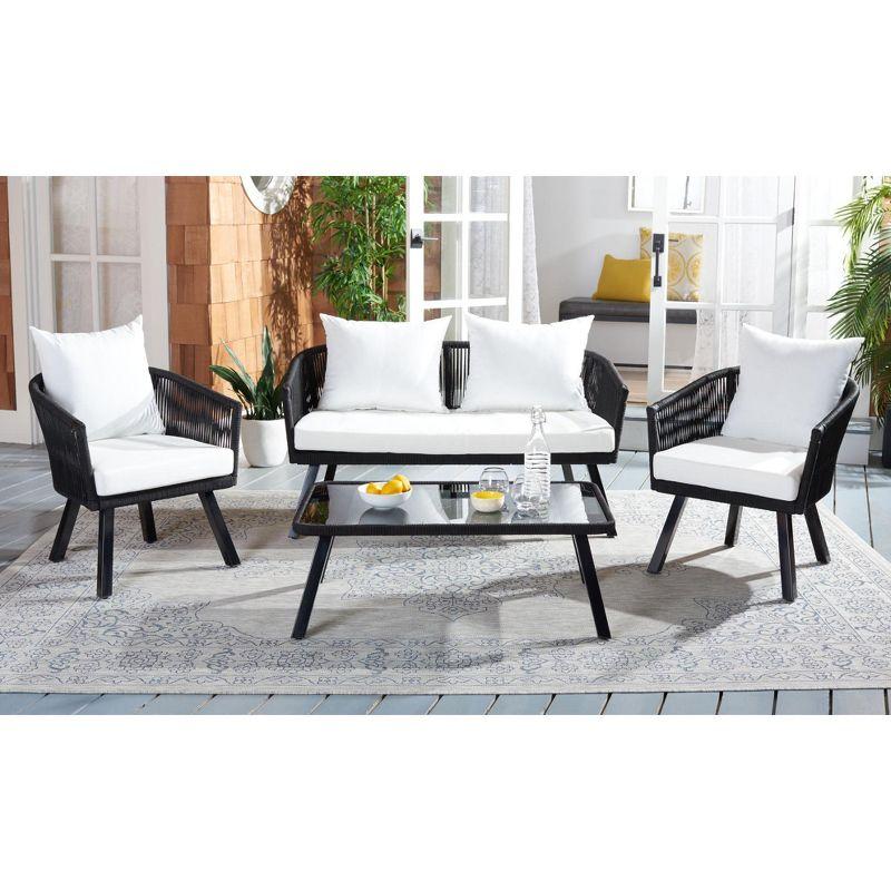 Highland Dunes Oropeza 4 - Person Patio Conversation Sets with Cushions