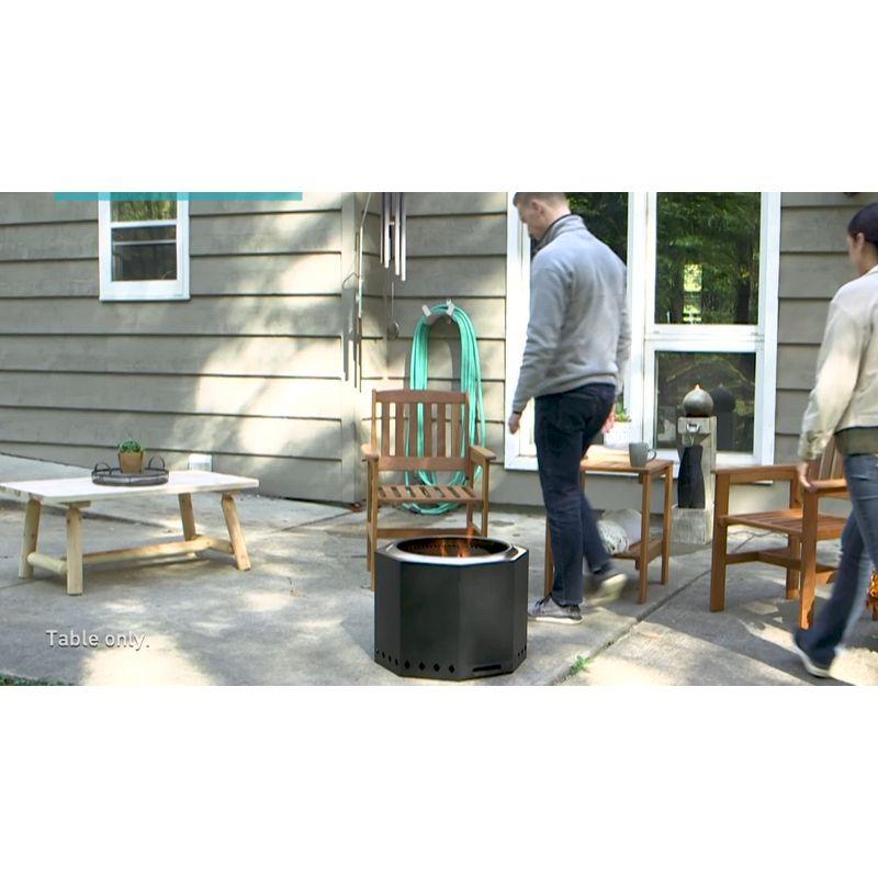 Sunnydaze Indoor/Outdoor Unfinished Natural Fir Wood Rustic Cabin Style Wooden Coffee Table - 41" - Light Brown