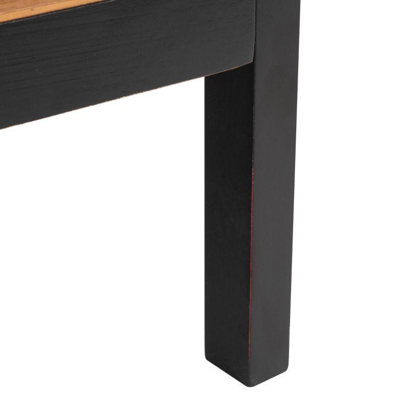 Franz 3 Shelf Wood Back Etagere - ETG2104 - Black/Natural - Safavieh