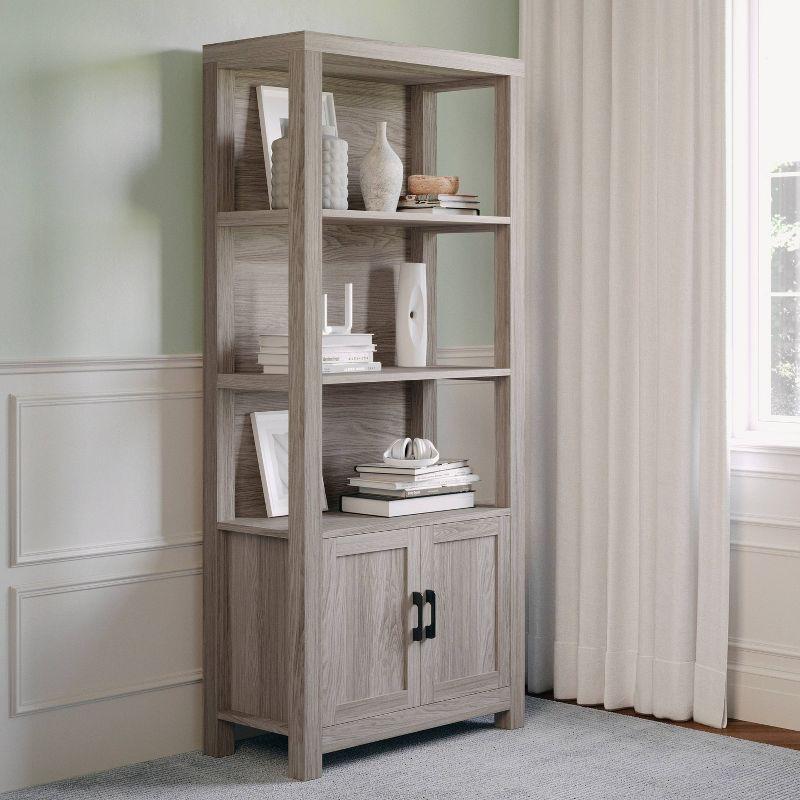 Martha Stewart Teague Martha Stewart 68" Shaker Bookcase with Storage Cabinet