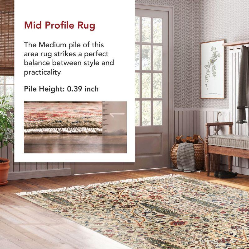 Nuloom Dasilva Geometric 2x6 Runner Indoor Area Rug for Living Room Bedroom Dining Room Entryway Hallway Kitchen, Olive/Multicolor