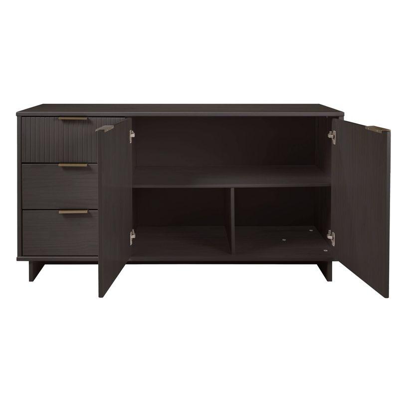 55.07" Granville Modern 3 Drawer Sideboard - Manhattan Comfort