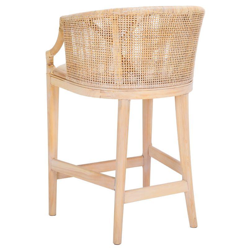 Brando Counter Stool - BST4000 - Natural/White Washed - Safavieh