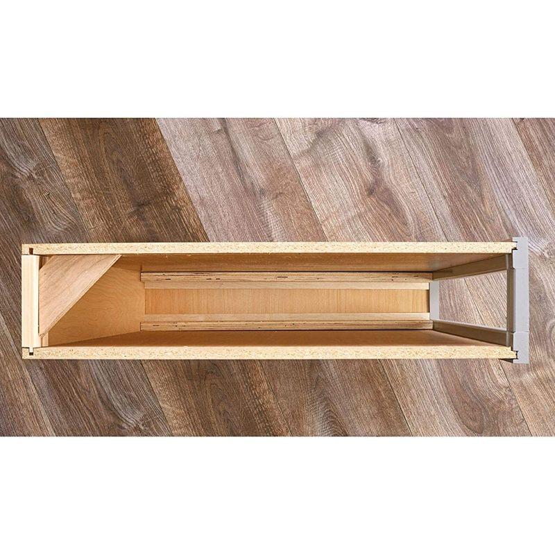 Rev-A-Shelf Pull Out Shelf Organizer for Between Base Kitchen Cabinets, Adjustable Filler Spice Rack Seasoning Storage Holder