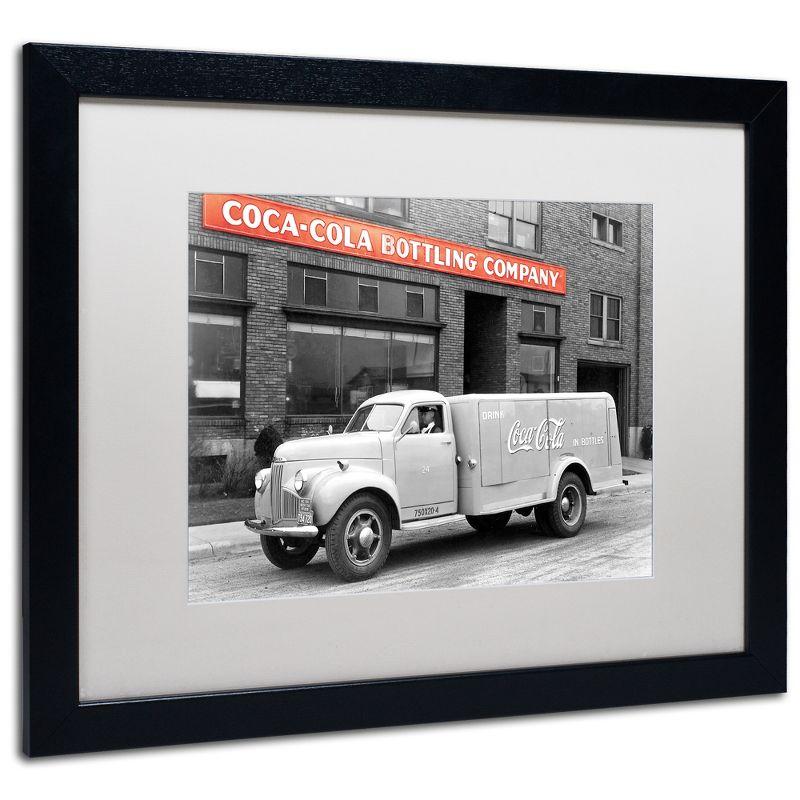 Vintage Coca-Cola Delivery Truck Framed Canvas Print